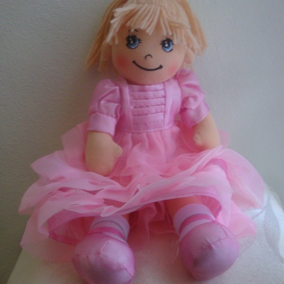 Apple Dumplin Doll Princess Pink Cloth  Doll Delton  NEW - Picture 1 of 6